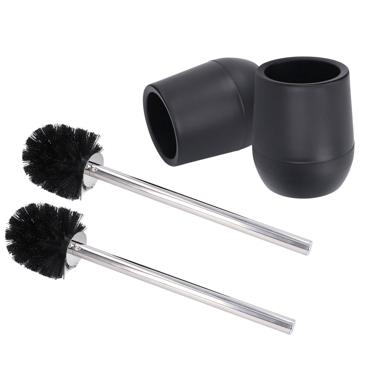 2Pcs Toilet Brush Robust Lockable Threads Efficient Safe Durable Material Home Accessory