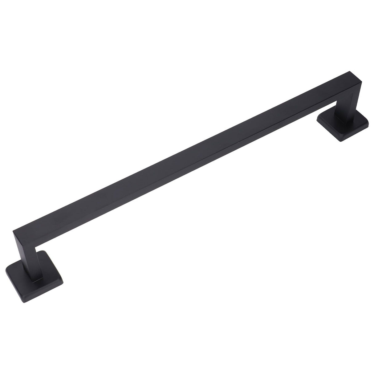Hand Towel Holder Black Stainless Steel Fashion Design High Hardness Durable Stable Easy Installation Towel Bar