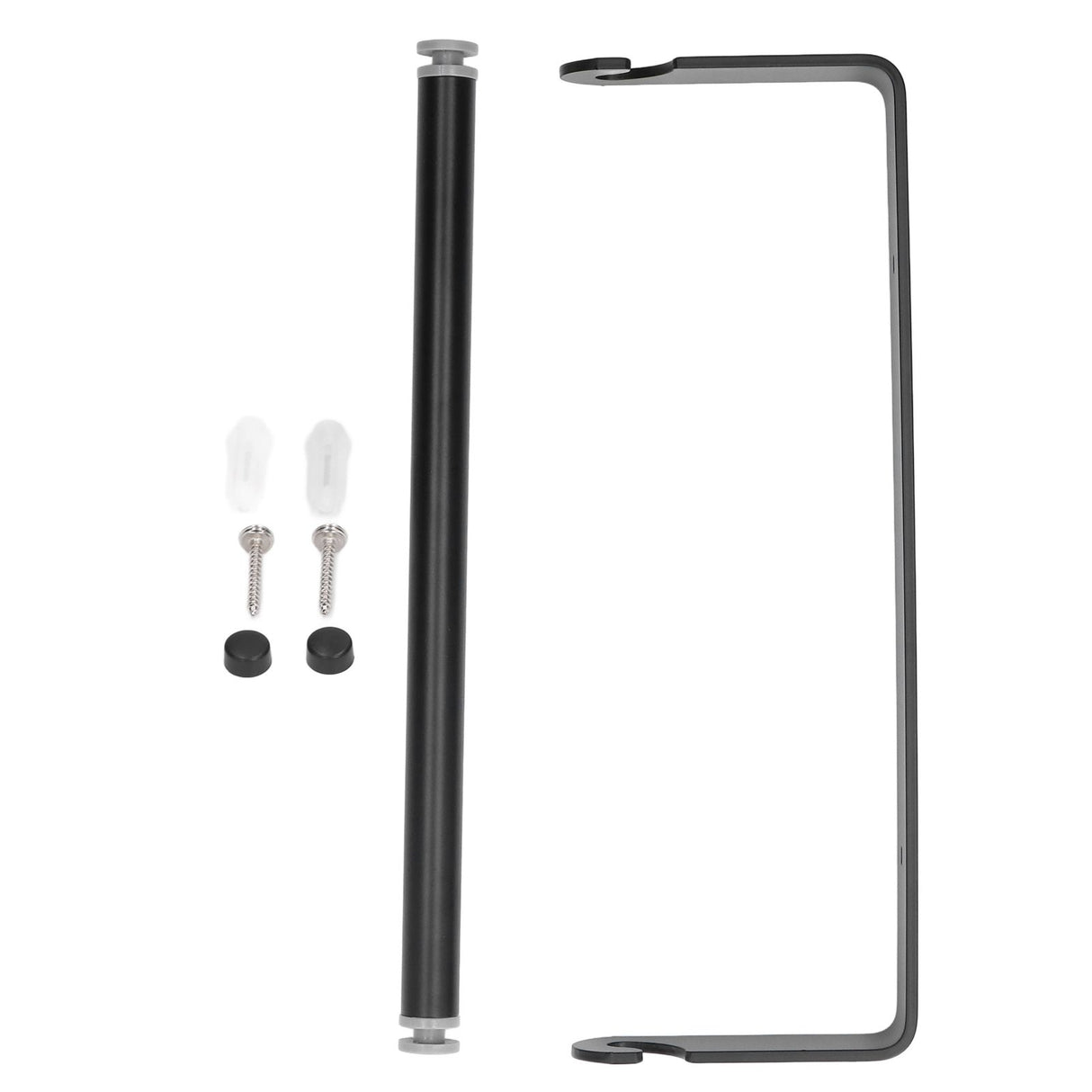 32cm Toilet Paper Holder Wall Mounted Toilet Tissue Roll Holders for Bathroom Kitchen Matte Black
