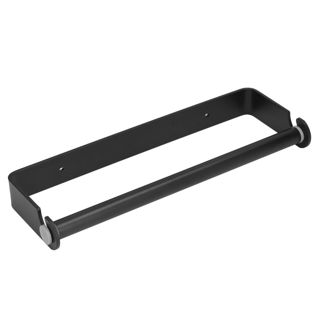 32cm Toilet Paper Holder Wall Mounted Toilet Tissue Roll Holders for Bathroom Kitchen Matte Black