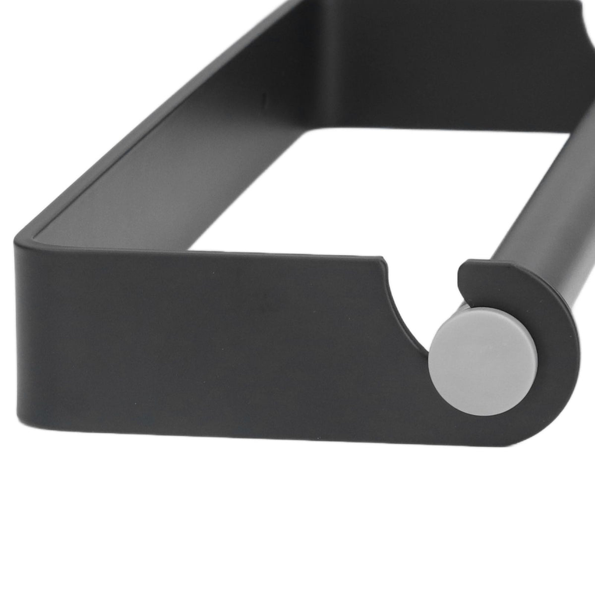 32cm Toilet Paper Holder Wall Mounted Toilet Tissue Roll Holders for Bathroom Kitchen Matte Black