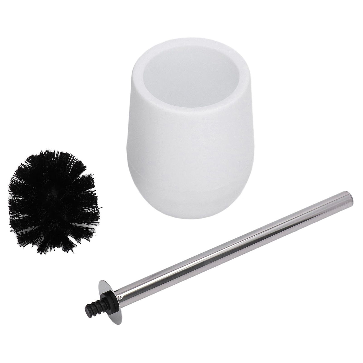 2sets Toilet Bowl Cleaner Brush Lockable Thread Convenient Practical Efficient Safe Reliable Durable Cleaning ToolsWhite (2pcs/inner Box)
