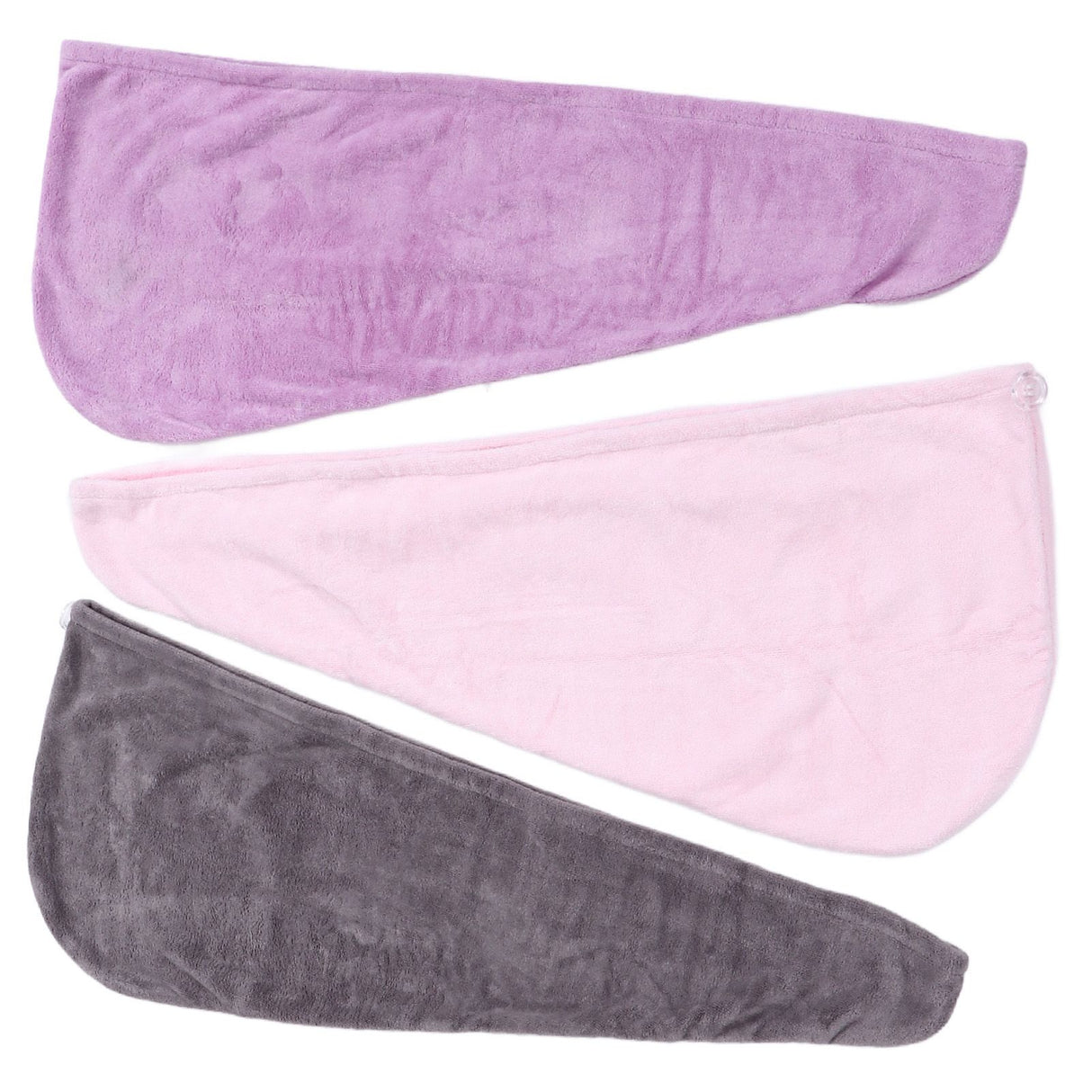 3Pcs Microfiber Hair Towel Wrap Twist Hair Drying Towel Thick Solid Quick Dry for Exercise Swim Hairdressing