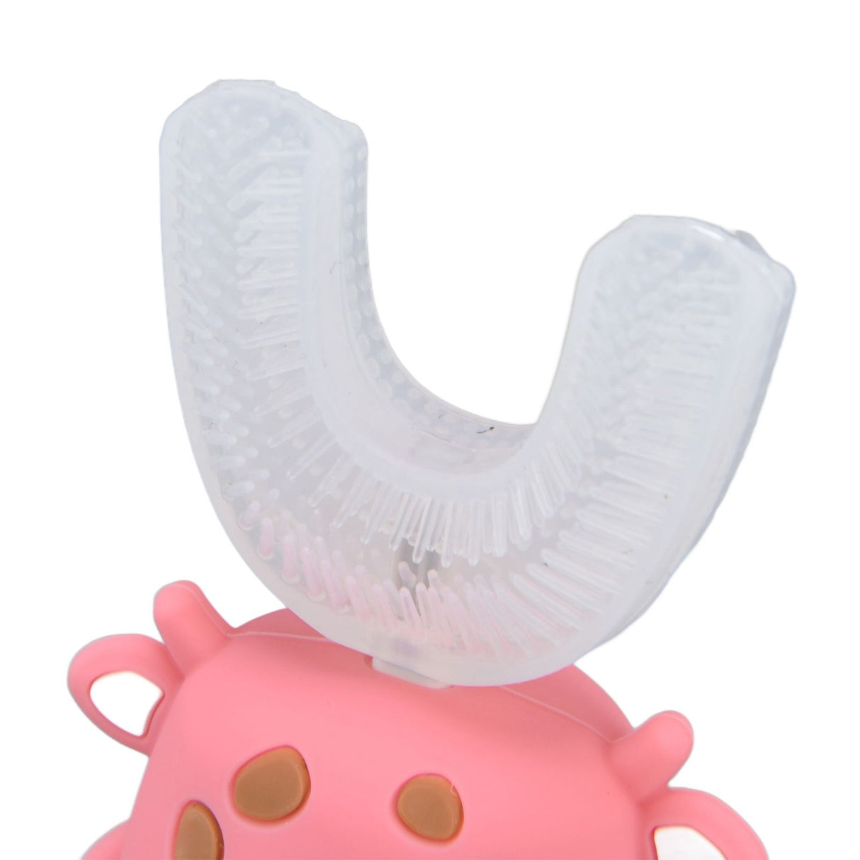 Kids U Shaped Toothbrush Pink Cartoon Electric 360° Tooth Rush Whole Mouth Teeth Cleaning MachineSmall