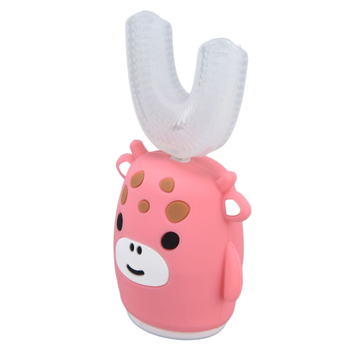 Kids U Shaped Toothbrush Pink Cartoon Electric 360° Tooth Rush Whole Mouth Teeth Cleaning MachineLarge
