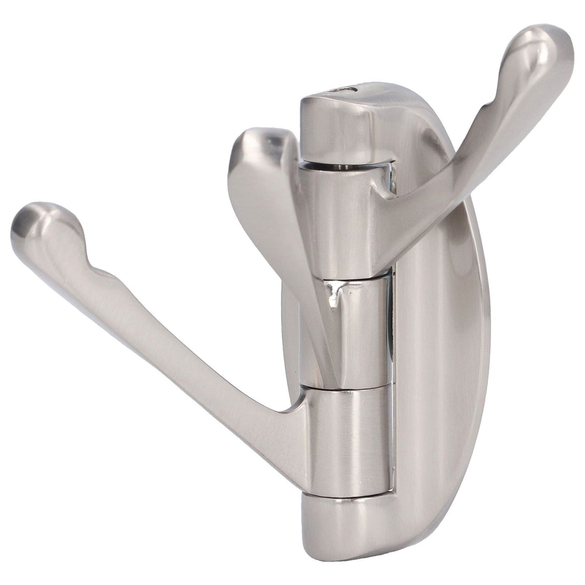 3 Clothes Hook Zinc Alloy Heavy Duty Coat Hook with Round Base for Bedroom Bathroom Closet
