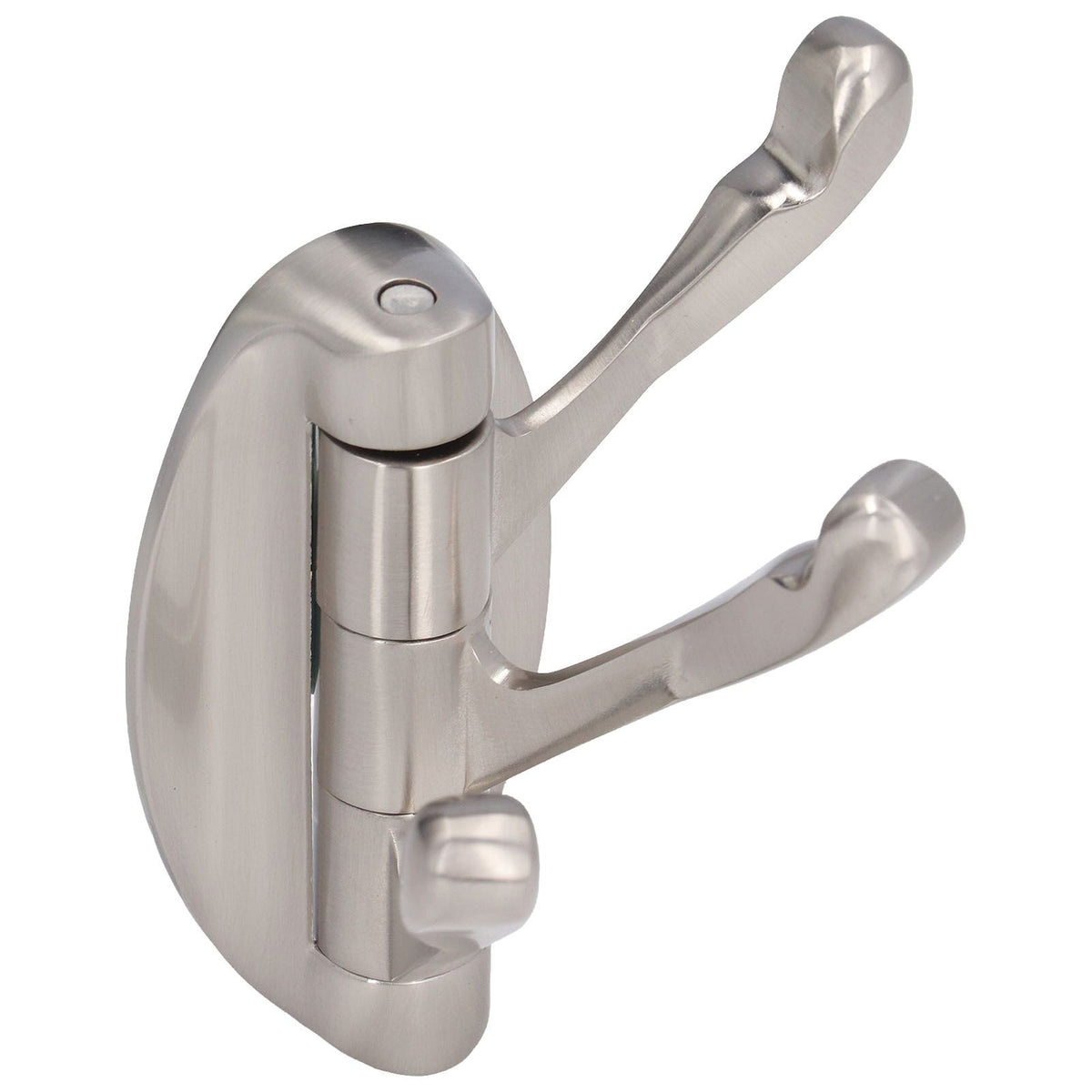 3 Clothes Hook Zinc Alloy Heavy Duty Coat Hook with Round Base for Bedroom Bathroom Closet