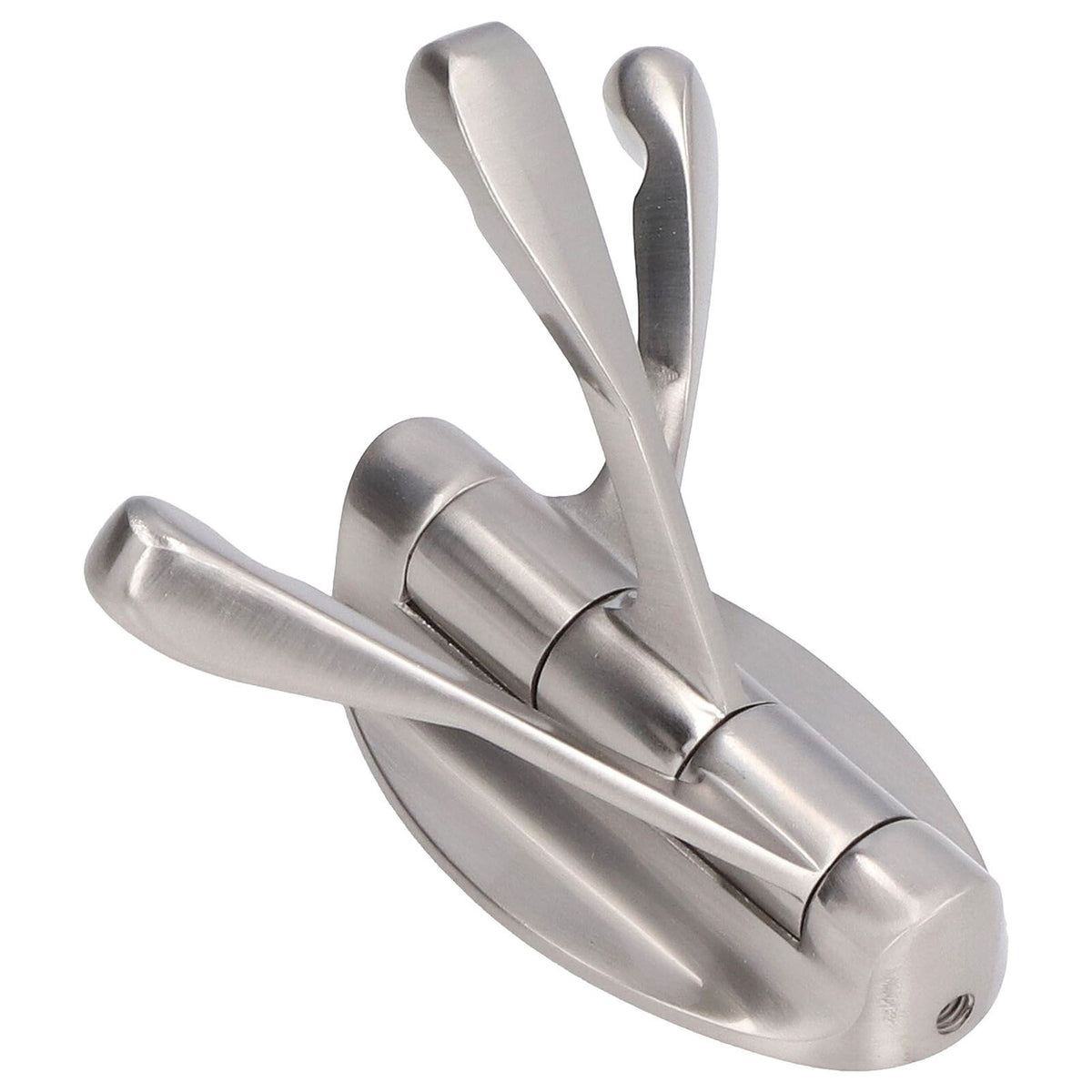 3 Clothes Hook Zinc Alloy Heavy Duty Coat Hook with Round Base for Bedroom Bathroom Closet