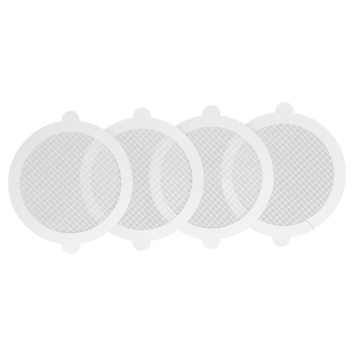 50Pcs Shower Drain Hair Catcher Fiberglass Practical Convenient Dense Mesh Shower Hair Catcher11cm Diameter, 3mm Mesh