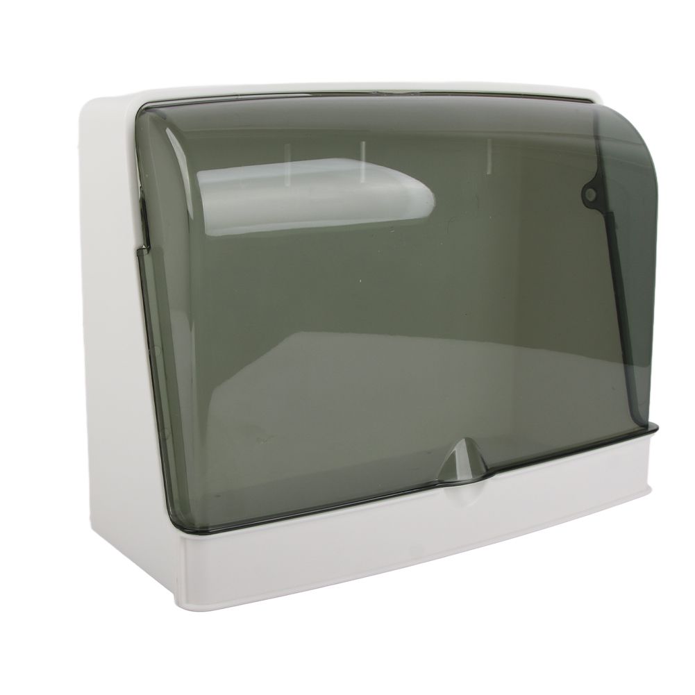 Cosmetics Storage Box Dust Proof Wall Mounted Makeup Organizer Punch Free Skin Care Product Rack for Bathroom White