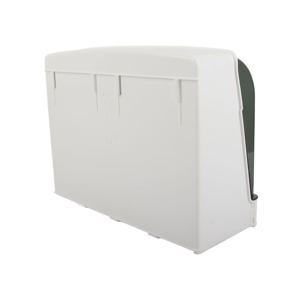 Cosmetics Storage Box Dust Proof Wall Mounted Makeup Organizer Punch Free Skin Care Product Rack for Bathroom White