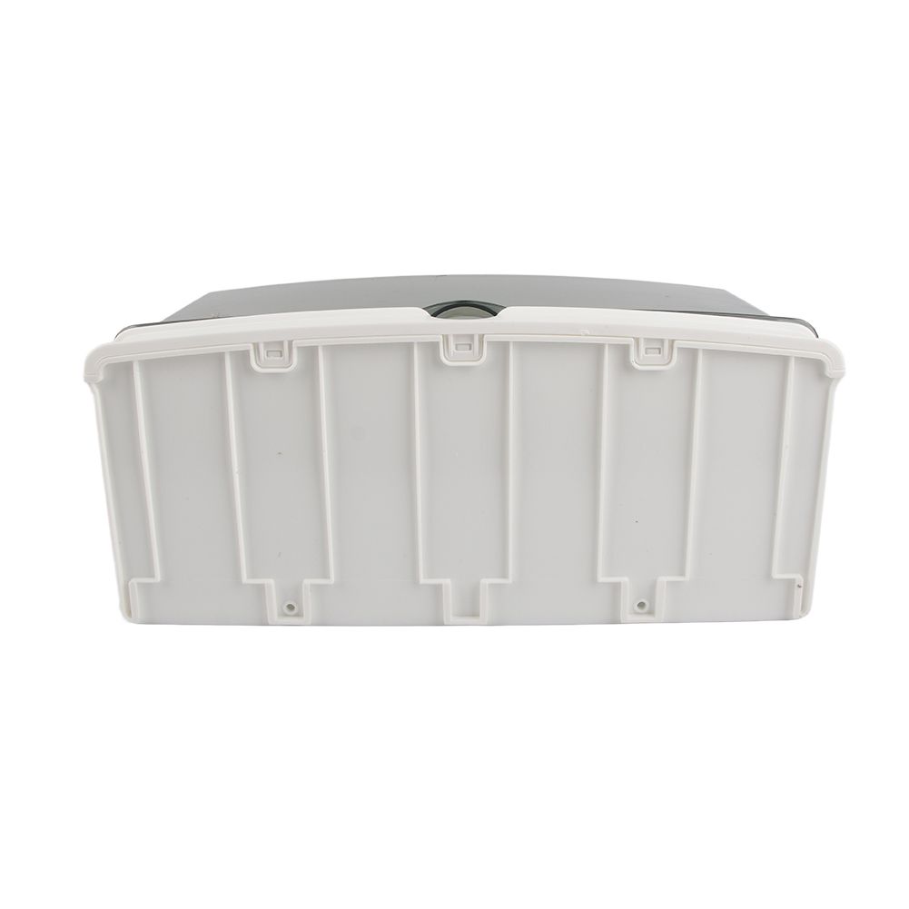 Cosmetics Storage Box Dust Proof Wall Mounted Makeup Organizer Punch Free Skin Care Product Rack for Bathroom White