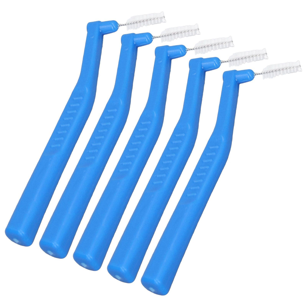 5pcs L Shaped Interdental Brushes Effective Cleaning Plaque Removal Braces Brush for Tooth Care Blue