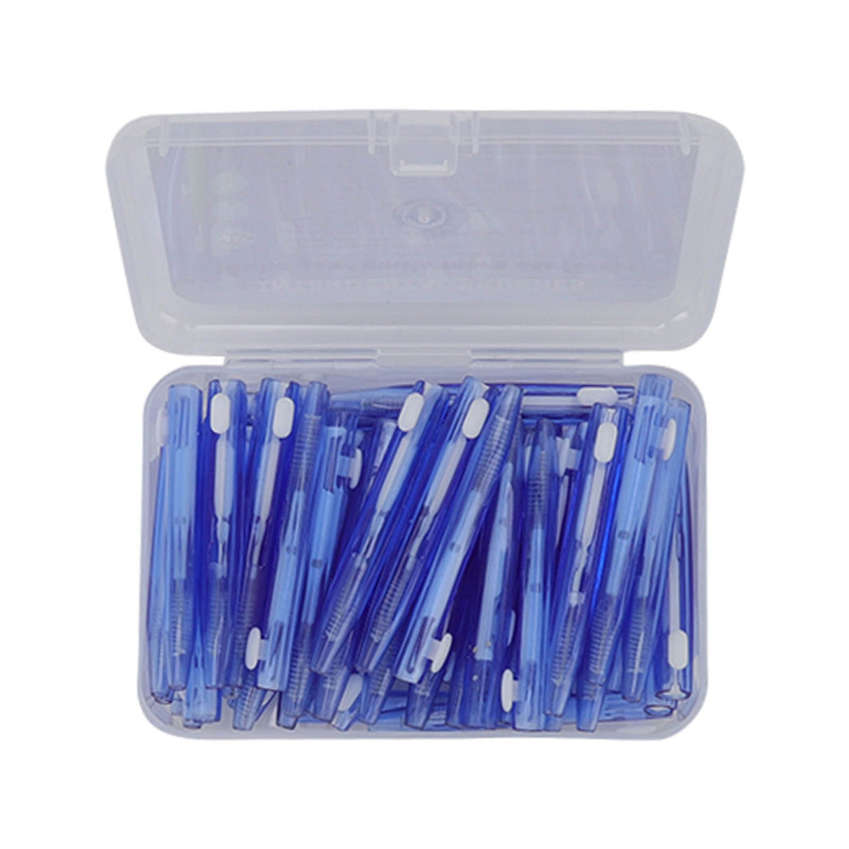 60Pcs Interdental Brush Practical Slim Braces Cleaner with PP Handle for Adults Children Orthodontic Care Blue
