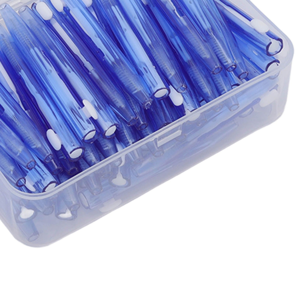 60Pcs Interdental Brush Practical Slim Braces Cleaner with PP Handle for Adults Children Orthodontic Care Blue