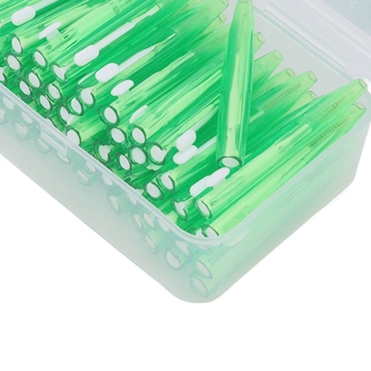 60Pcs Interdental Brush Practical Slim Braces Cleaner with PP Handle for Adults Children Orthodontic Care Green