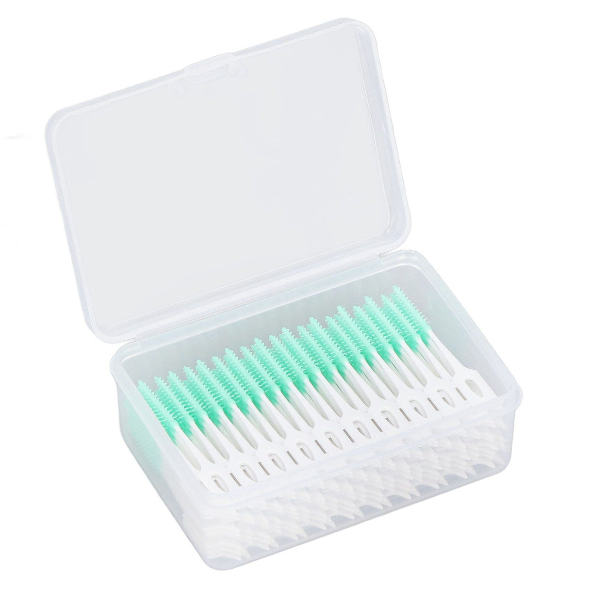 Interdental Brush Disposable Soft Dental Cleaning Floss Toothpicks for Oral Care Adults Children 160pcs Green