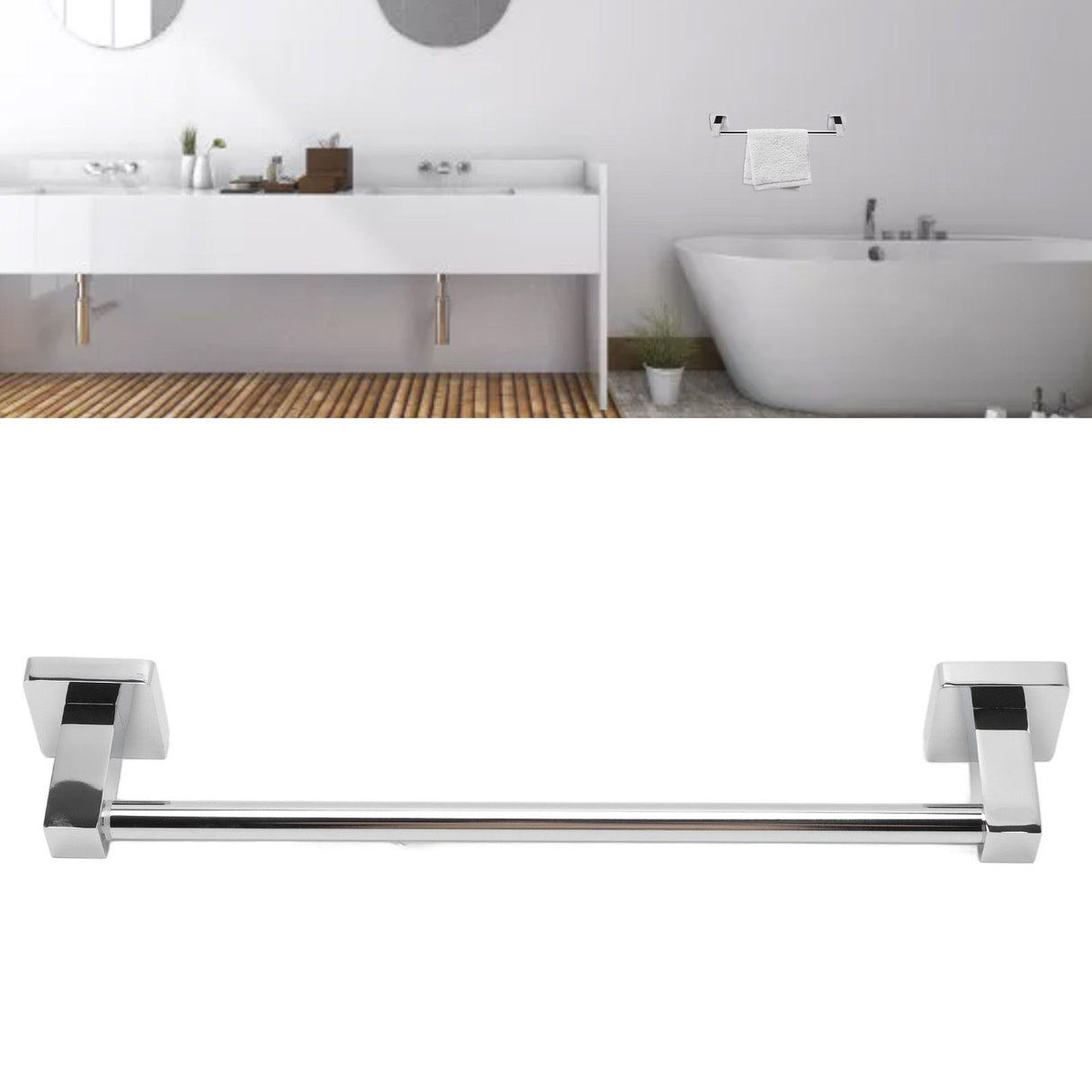 Towel Bar Simple Modern Stainless Steel Rustproof Scratch Resistant Retractable Towel Rack Kitchen Bathroom Hardware
