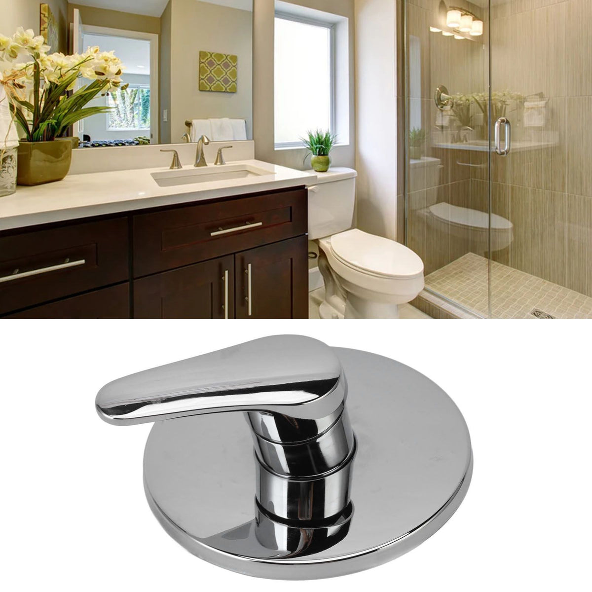 Concealed Shower Faucet Hot Cold Water Rust Proof Wall Mounted Mixer Tap for Home Hotel