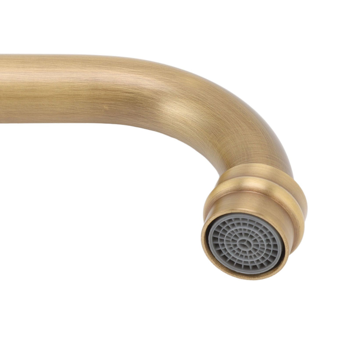 Double Handle Faucet Copper Leakproof Corrosion Resistant Beautiful G1/2 Thread Three Hole Bathroom Basin Faucet Antique