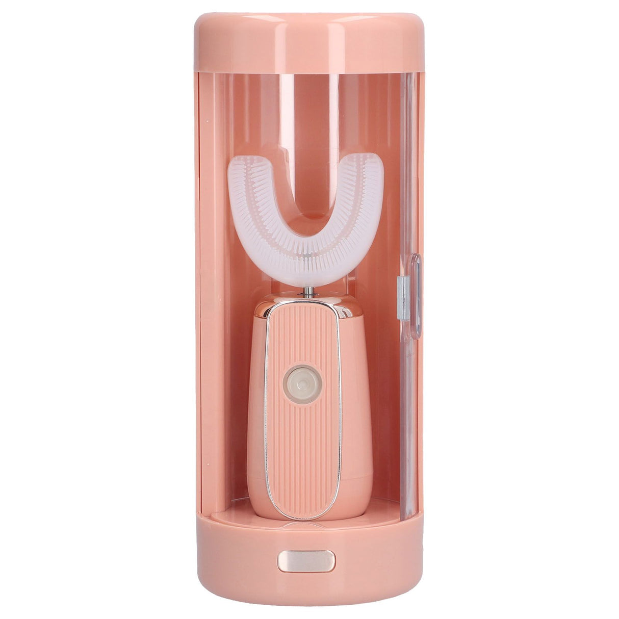 Electric Toothbrush Portable USB Charging IPX7 Waterproof Ultrasonic Toothbrush with Sterilization BoxPink