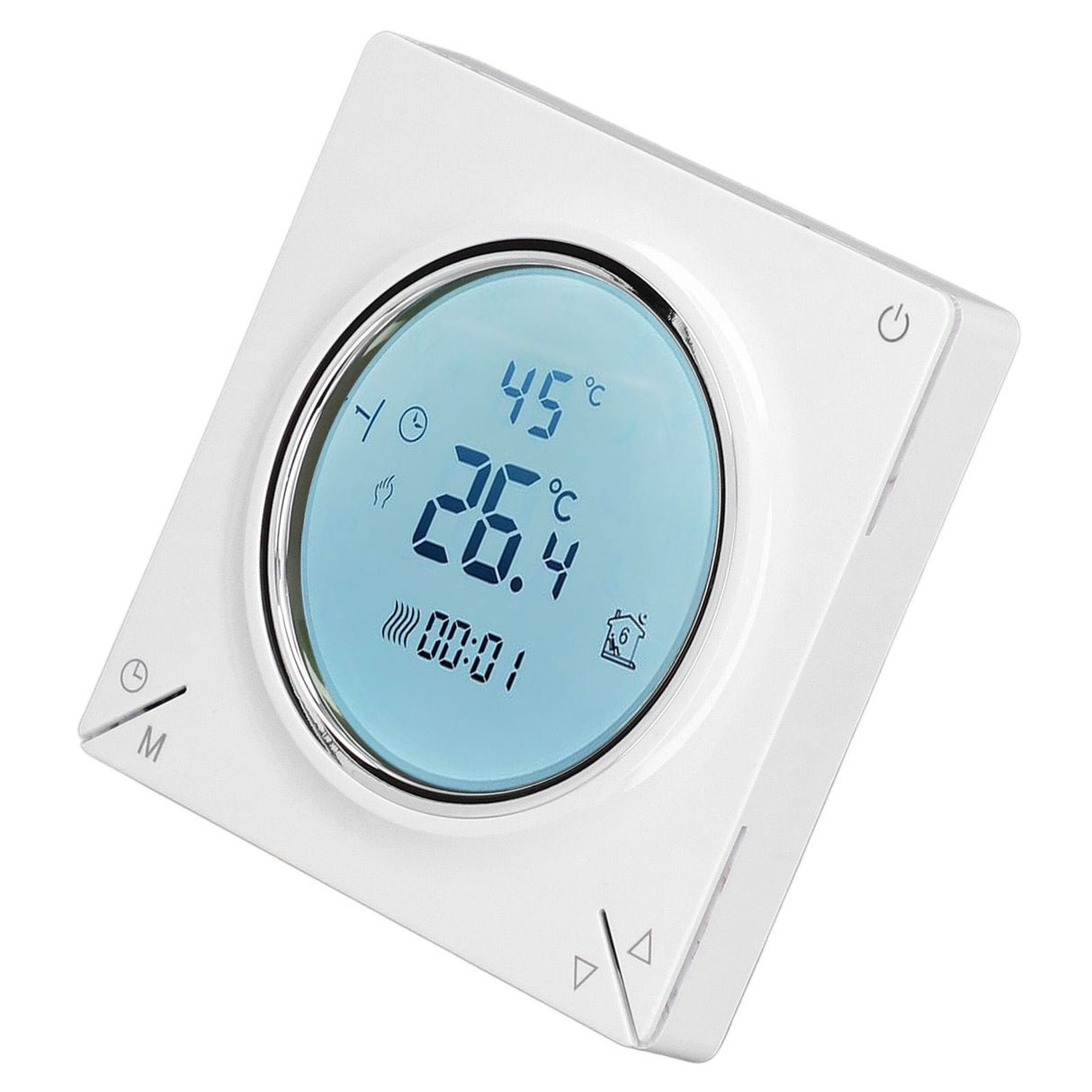 Smart Thermostat Fast Reading Reliable Chip Strong Anti Interference Practical LCD Screen Thermostat for Home