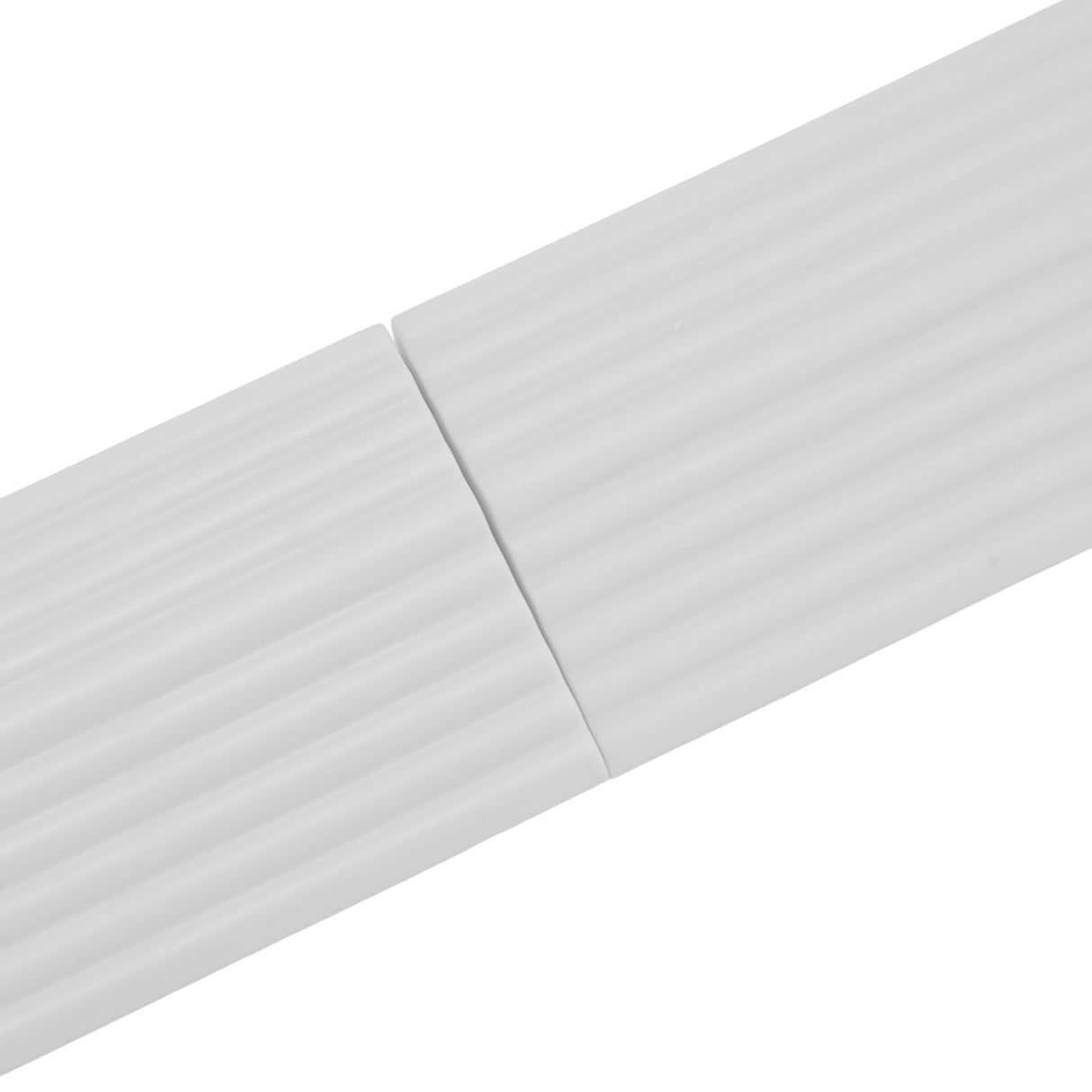 4PCS Universal Sweeper Door Sill Stair Wheelchair Door Sill Free Assembly Rubber Door Threshold ProtectWhite