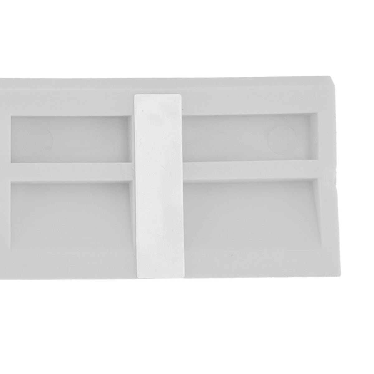 4PCS Universal Sweeper Door Sill Stair Wheelchair Door Sill Free Assembly Rubber Door Threshold ProtectWhite