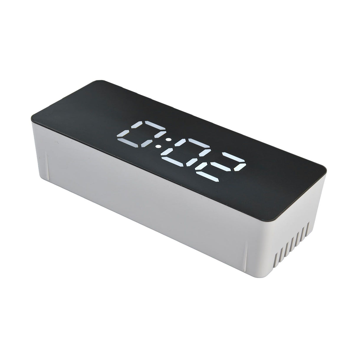LED Clock Multifunctional USB Powered 3 Lighting Modes Snooze Time Celsius Fahrenheit Display Digital Alarm ClockWhite