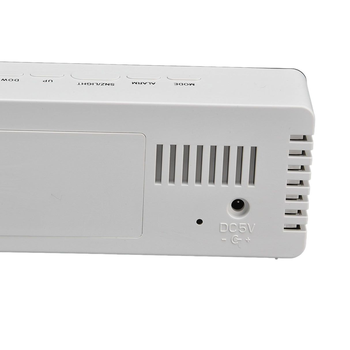 LED Clock Multifunctional USB Powered 3 Lighting Modes Snooze Time Celsius Fahrenheit Display Digital Alarm ClockWhite