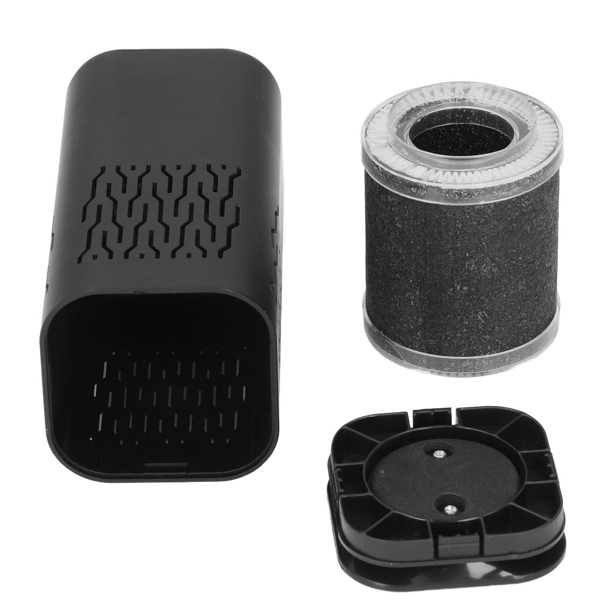 Car Purifier Tower Duct Double Inlet Design Three Dimensional Circulating USB Power Supply 5V 260mA Black Purifying Tool