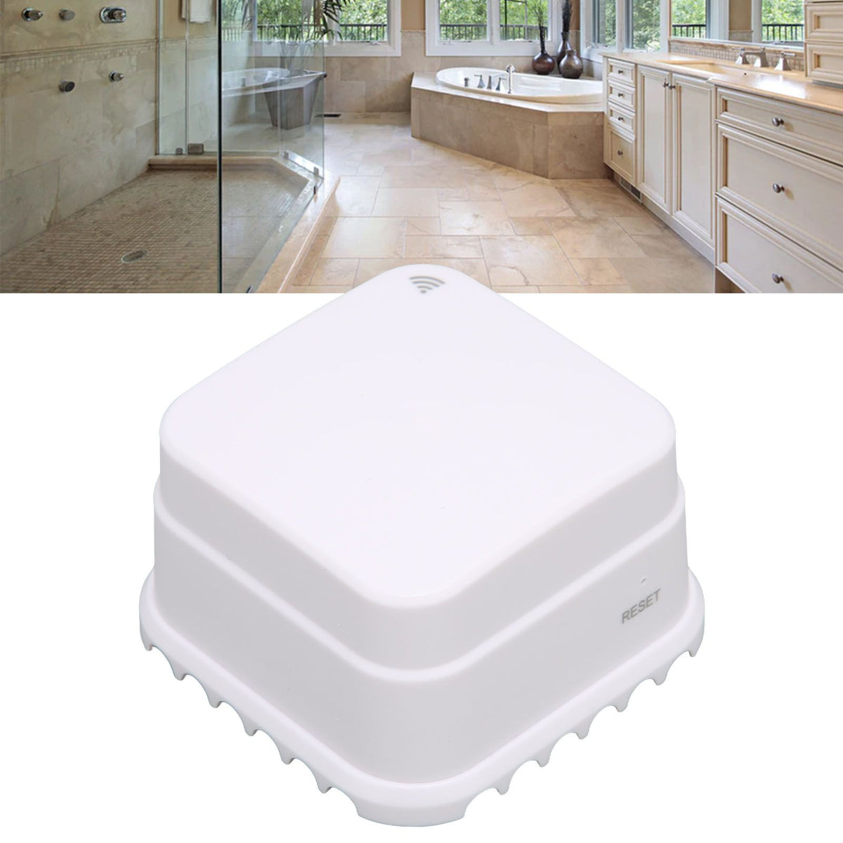 Wireless Smart Water Leak Sensor Alarm and App Alert Wireless Flood Leak Detector WiFi Water Leak Alarm for Bathroom