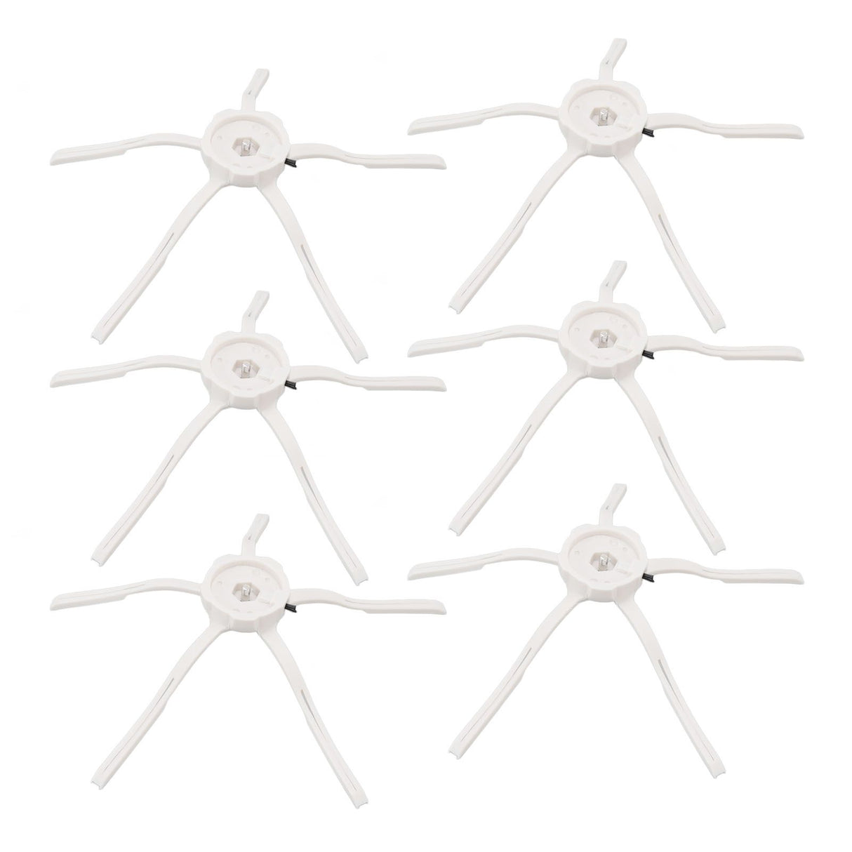 6PCS Robot Vacuum Cleaner Side Brush Silicone Sweeper Side Brush Replacement for Xiaomi Roborock S7 White