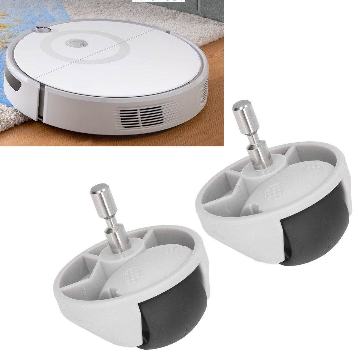 2pcs Robot Sweeper Universal Caster Front Wheel Replacement for Xiaomi 1S S50 T4 T7