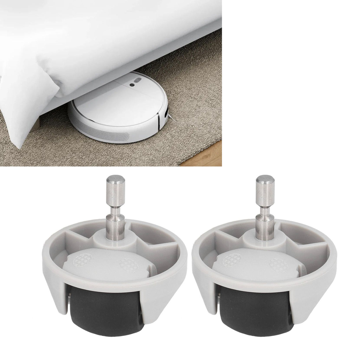 2pcs Robot Sweeper Universal Caster Front Wheel Replacement for Xiaomi 1S S50 T4 T7