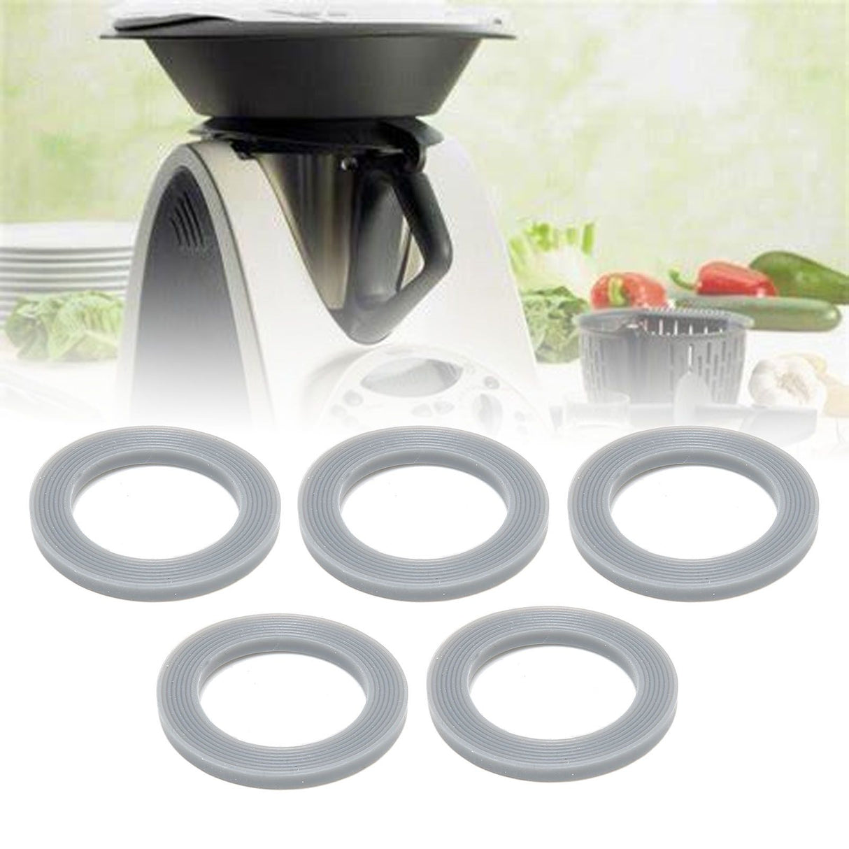 5pcs Silicone Blender Protective Rings Mixer Accessory Spare Parts for Vorwerk Thermomix TM21 TM31