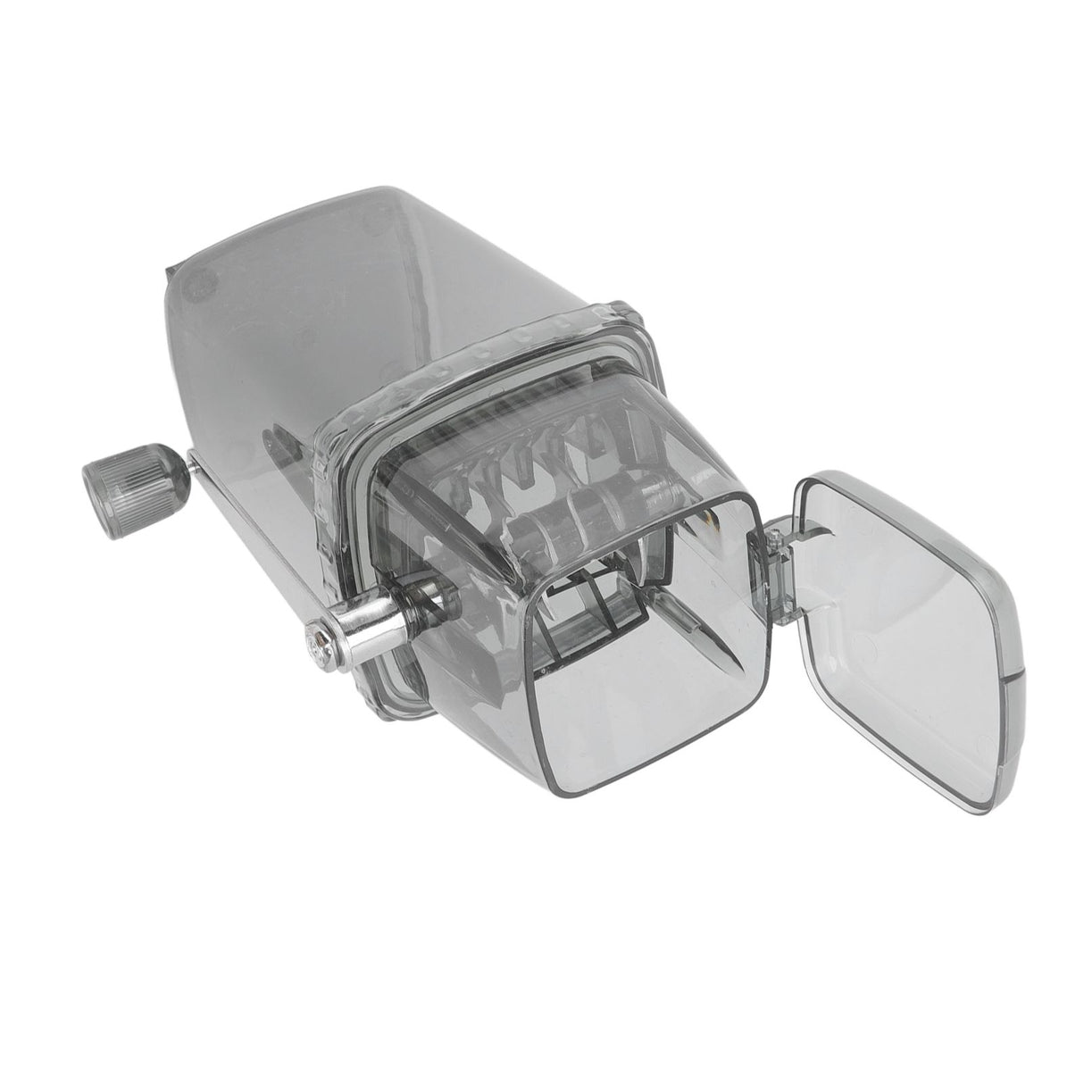 Manual Ice Crusher Small Portable Shaver Hand Operated Snow Cone Machine for Home Grey