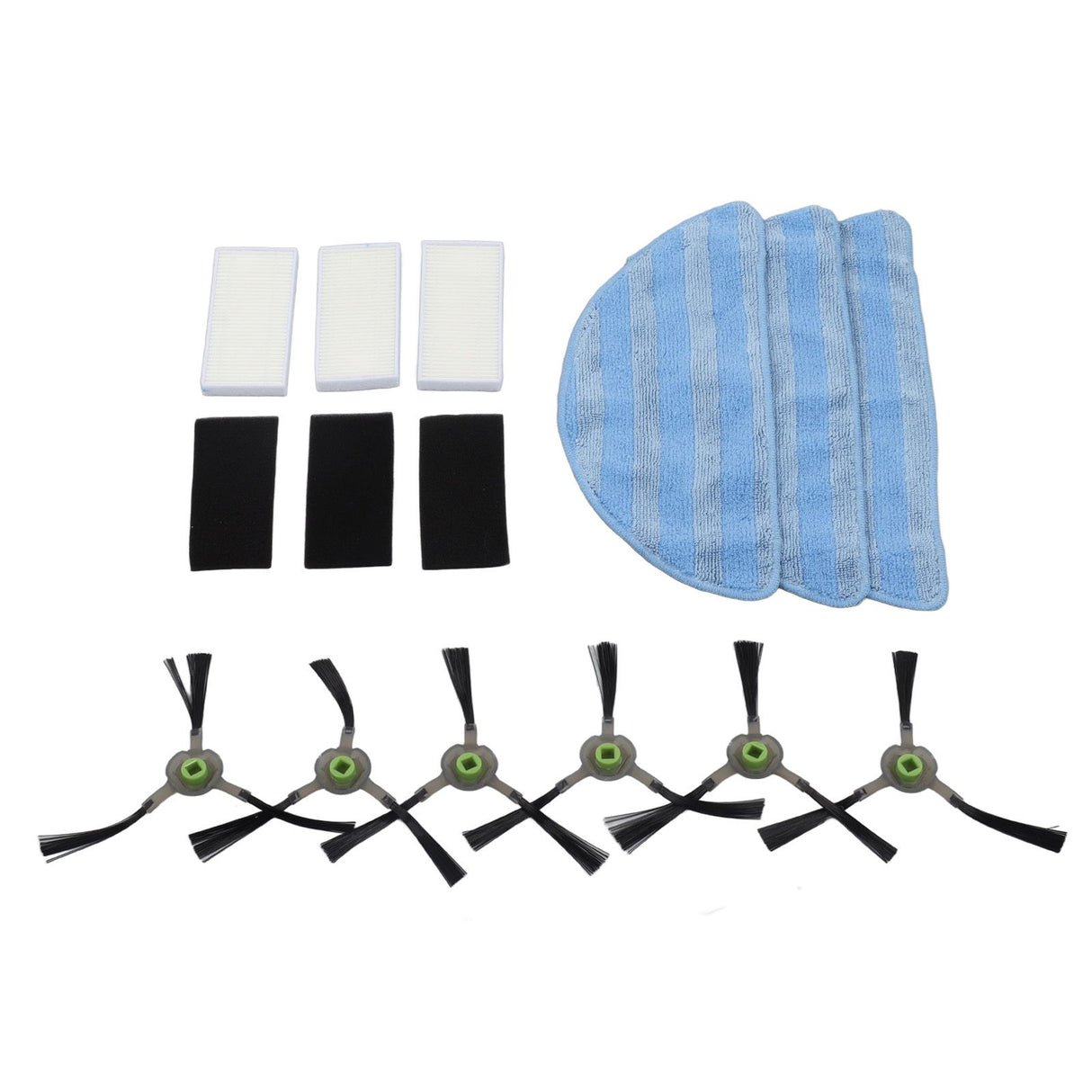 Vacuum Cleaner Accessories Kit High Strength Sweeping Robot Cleaning Rag Filter Side Brush Replacement Parts