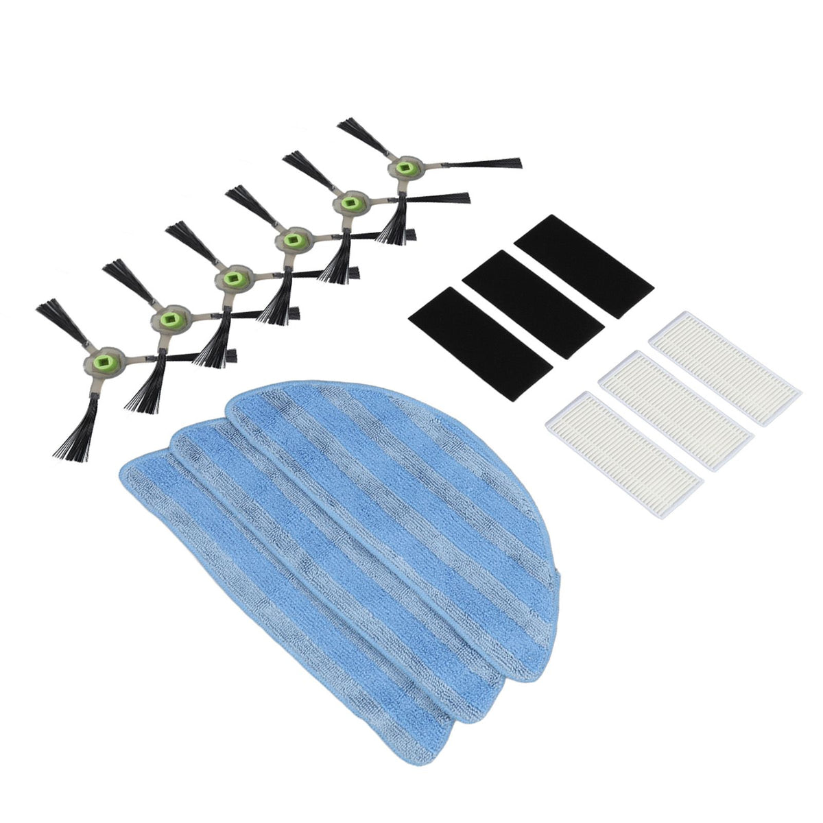 Vacuum Cleaner Accessories Kit High Strength Sweeping Robot Cleaning Rag Filter Side Brush Replacement Parts