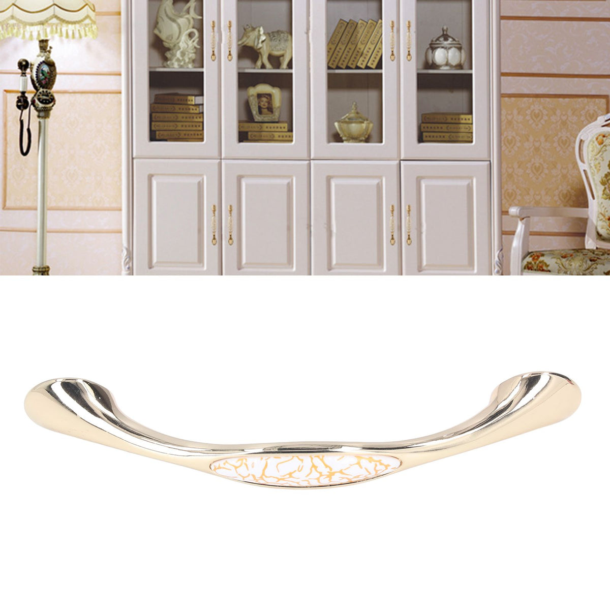 Nordic Golden Furniture Handle Light Luxury Drawer Wardrobe Cabinet Door Furniture Pulls Furniture Hardware1806C-60-128