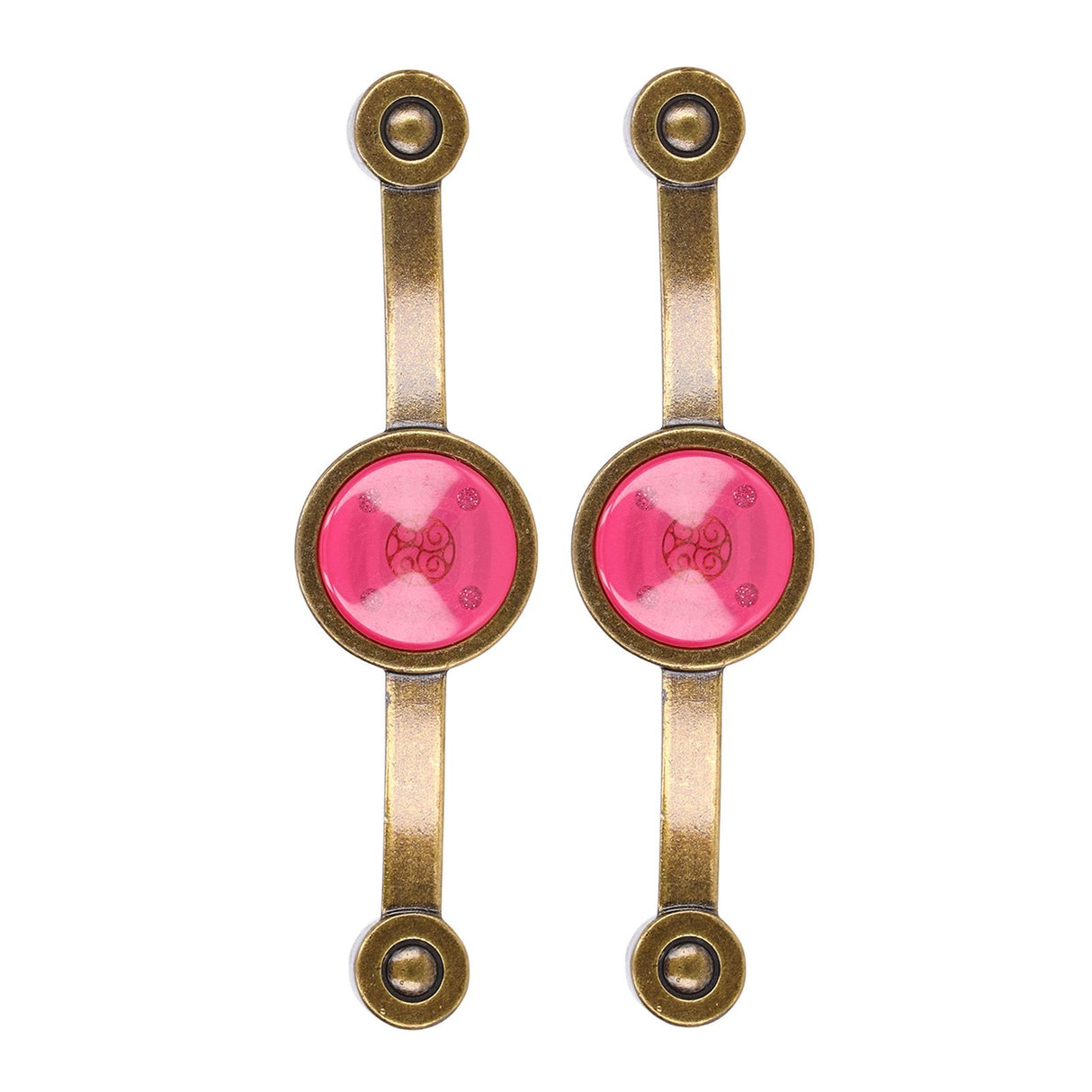 2 Pcs Zinc Alloy Antique Copper Handle European Modern Pastoral Color Acrylic Handle for Cabinet DrawerPink