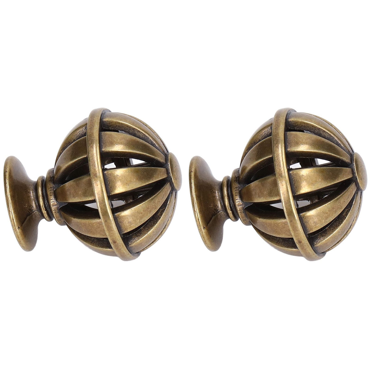 2Set Cabinet Knob Birdcage Hollow Closet Drawer Knob Zinc Alloy Wardrobe Knob for Home Decoration366 Birdcage Bronze