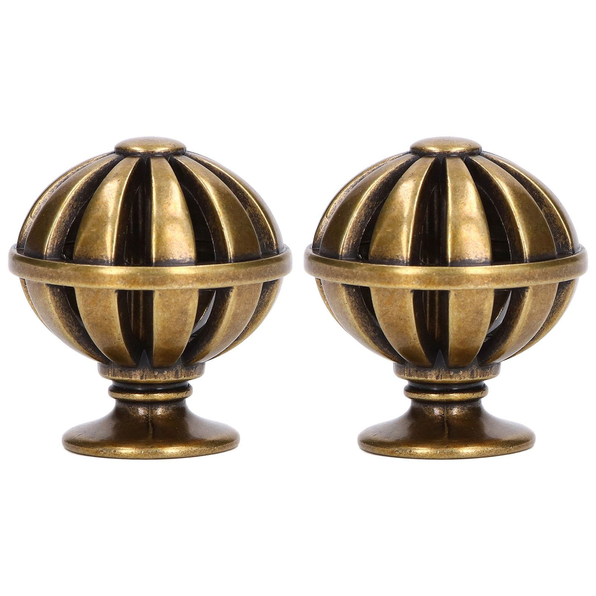 2Set Cabinet Knob Birdcage Hollow Closet Drawer Knob Zinc Alloy Wardrobe Knob for Home Decoration366 Birdcage Bronze