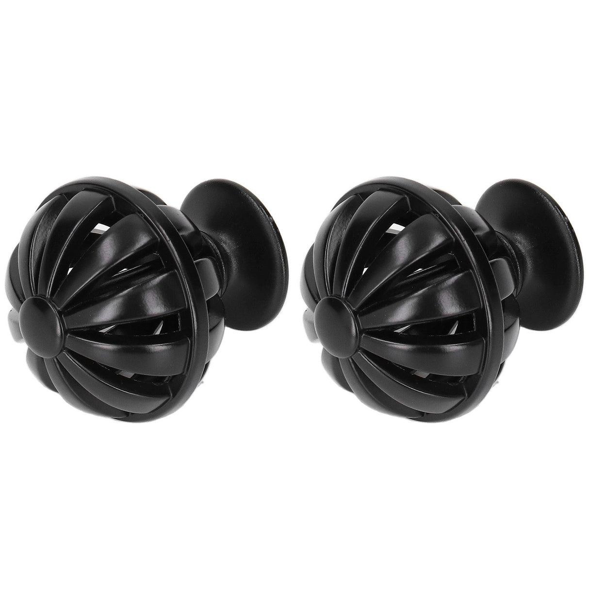 2Set Cabinet Knob Birdcage Hollow Closet Drawer Knob Zinc Alloy Wardrobe Knob for Home Decoration366 Birdcage Black