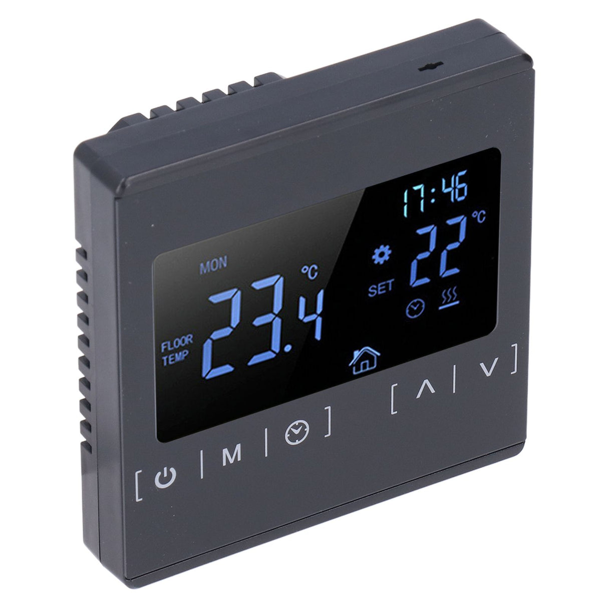 Touch Screen Thermostat Dual Temperature Control 16A Electric Floor Heating Thermoregulator AC85V‑240V