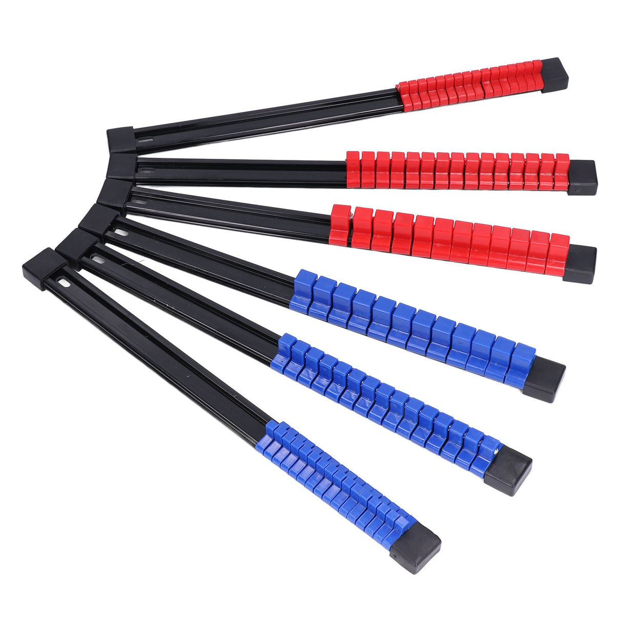 6pcs Socket Organizer Tray Multipurpose ABS 1/4in 3/8in 1/2in Auto Repairing Tools