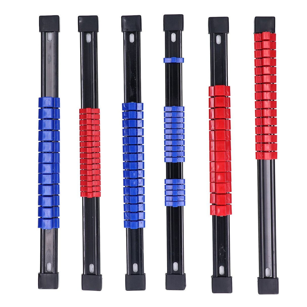 6pcs Socket Organizer Tray Multipurpose ABS 1/4in 3/8in 1/2in Auto Repairing Tools