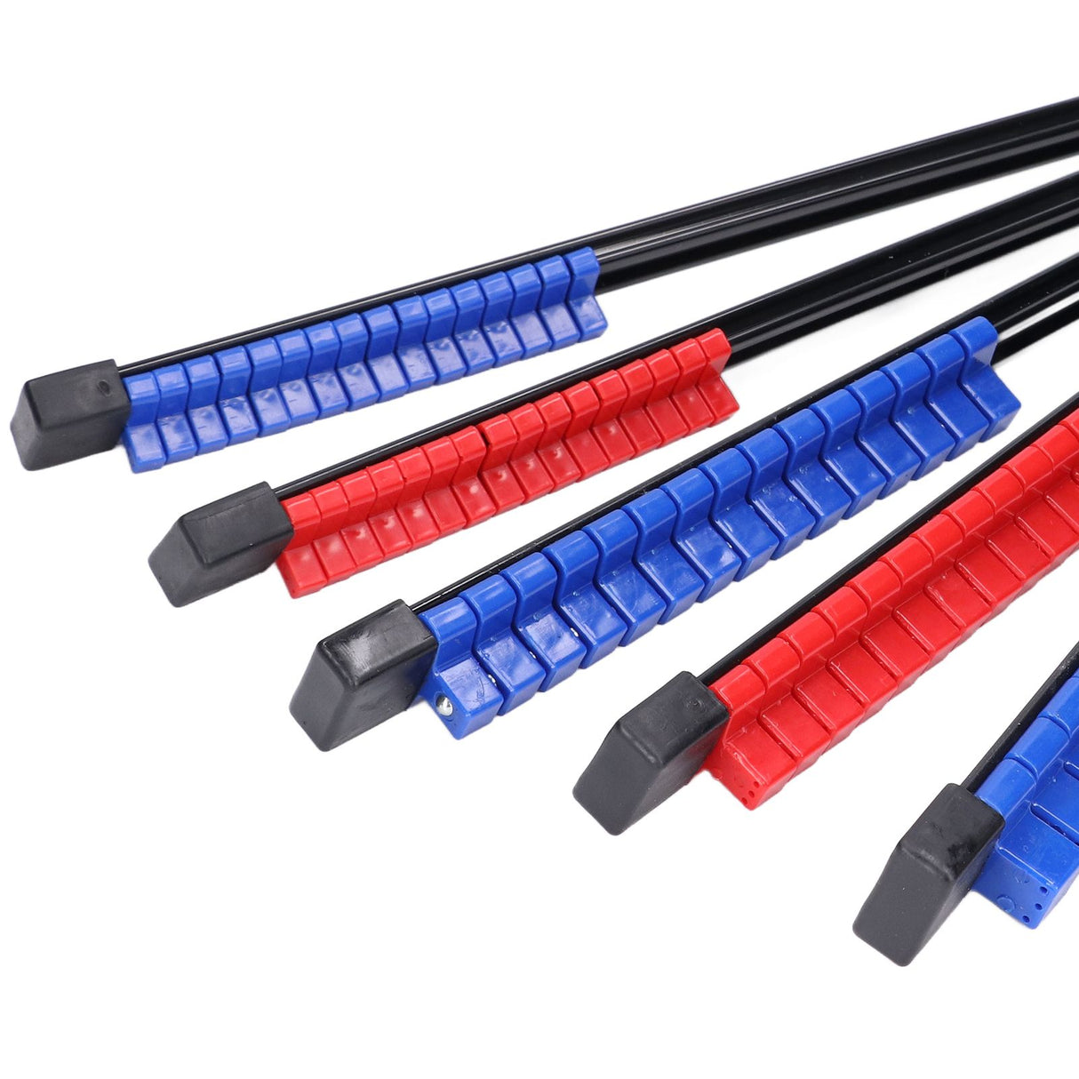 6pcs Socket Organizer Tray Multipurpose ABS 1/4in 3/8in 1/2in Auto Repairing Tools