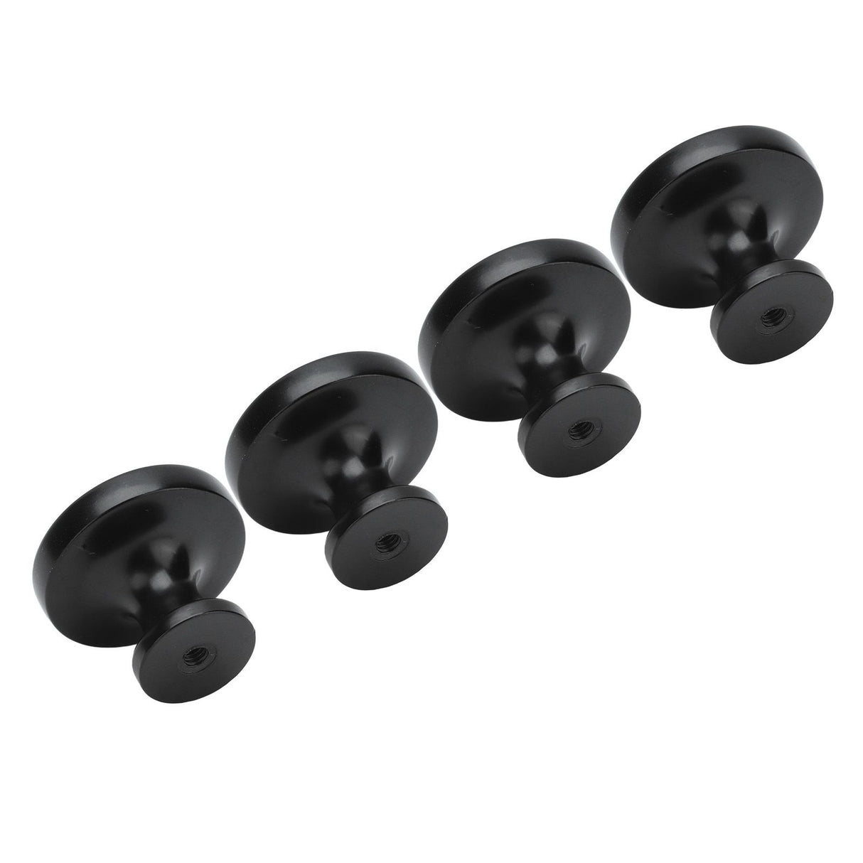 4Set Lion Head Zinc Alloy Cabinet Door Handle Modern Antique Cartoon Solid Drawer Pull Circular Single Hole Buckle Hand399 Lion Head Black
