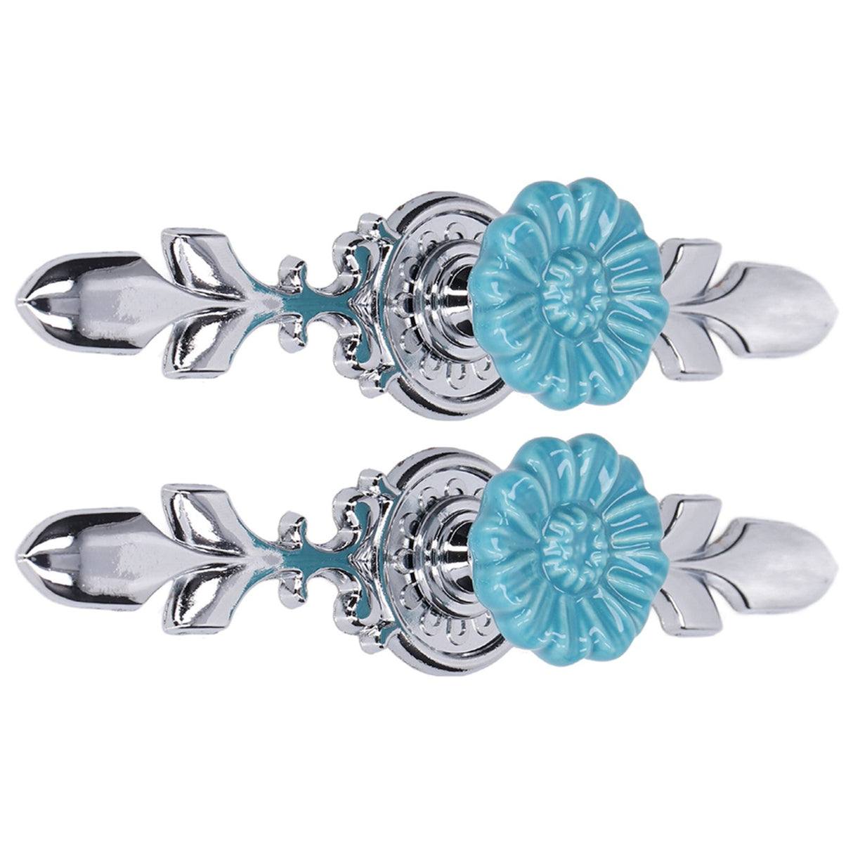 2Set Cabinet Knob Zinc Alloy Single Hole Closet Drawer Wardrobe Knob for Home Furniture Decoration1088D Wild Chrysanthemum